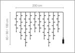 Icicle Light à LED 24 V pour l’ext., 152 LED, 200 x 100 cm - 3