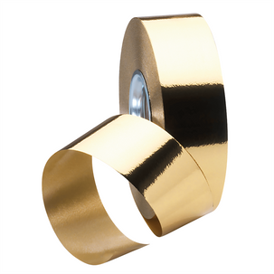 Banda metálica brillante, anchura 31 mm, oro