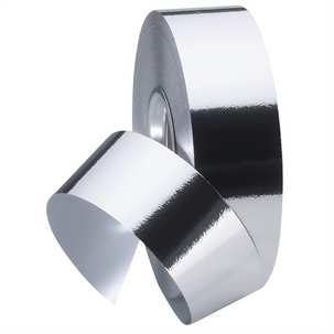 Banda metálica brillante, anchura 31 mm, plata
