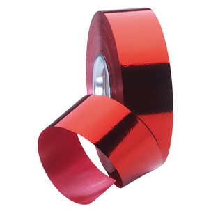 Banda metálica brillante, anchura 31 mm, roja