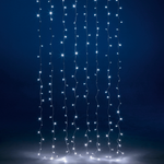 LED Lichtvorhang blinkend für außen, 240 cm - 0