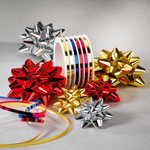 Ready-to-use ribbons adhesive gold Ø 6 cm, 25 pcs - 2