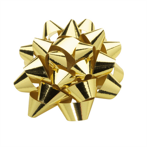 Ready-to-use ribbons adhesive gold Ø 6 cm, 25 pcs