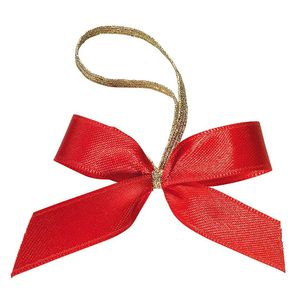 Ready-to-use ribbons red/gold 20 cm, 100 pcs