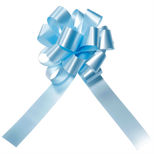 Pull bow, Ø 10 cm, light blue