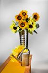 Artificial sunflower, 85 cm - 3