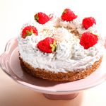 Strawberry cream cake food replica 20 cm Ø - 1