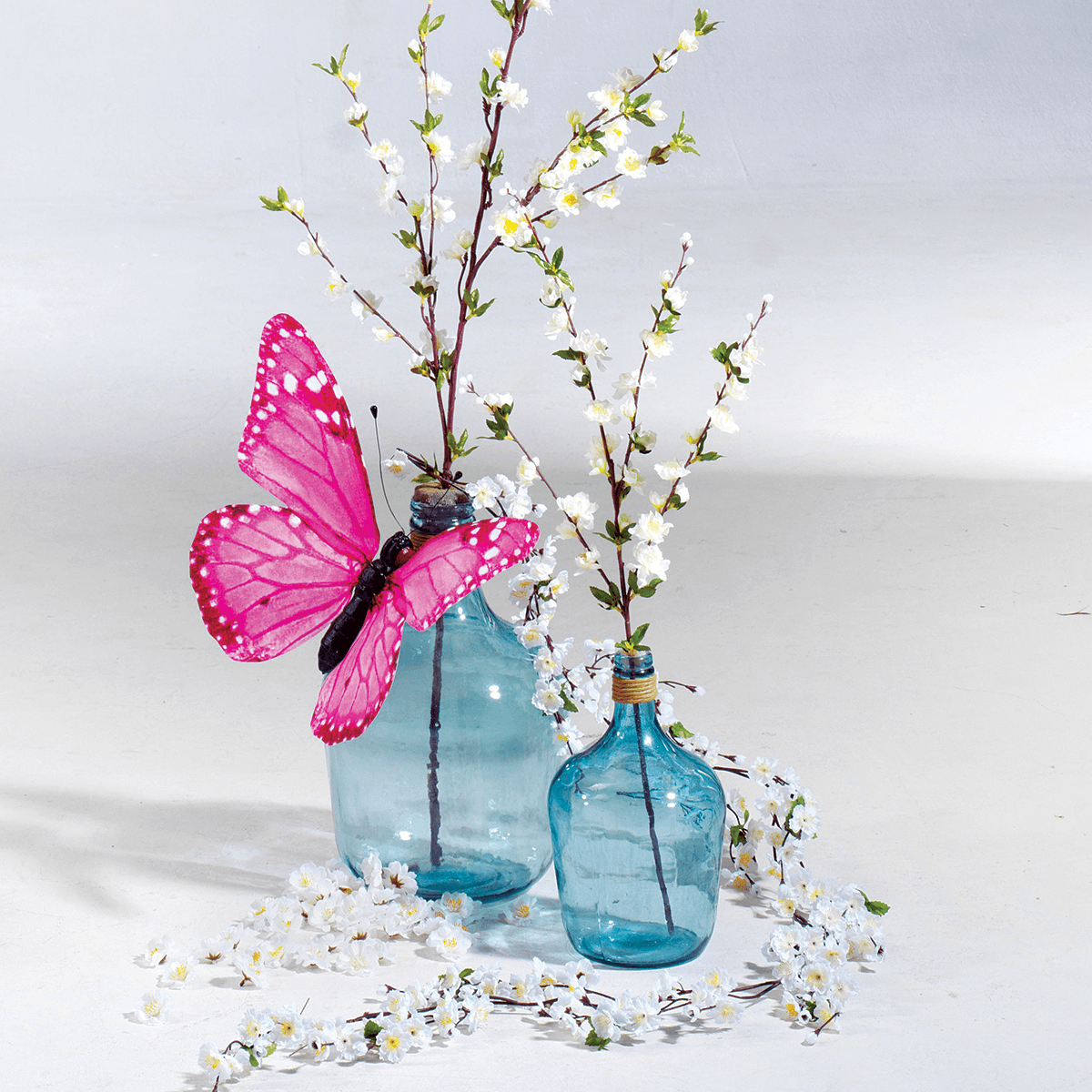 Deko-Schmetterling pink, 50 cm - 5 Deko-Schmetterling pink, 50 cm - 5