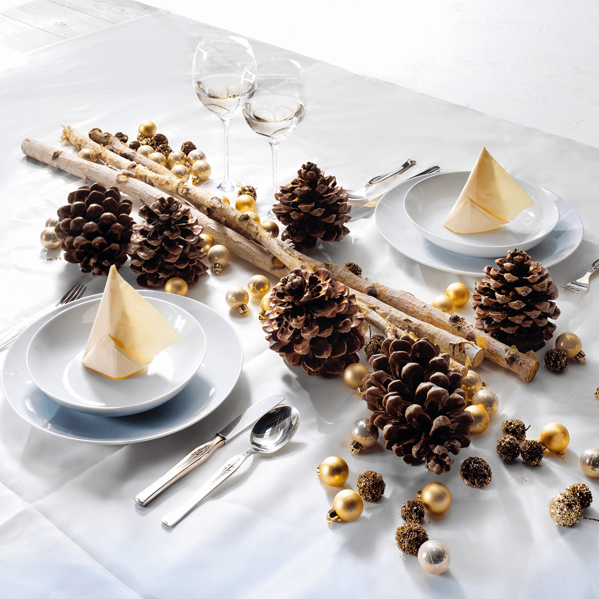 Scatter article Stone pine cones, 10 pcs - 1 Scatter article Stone pine cones, 10 pcs - 1