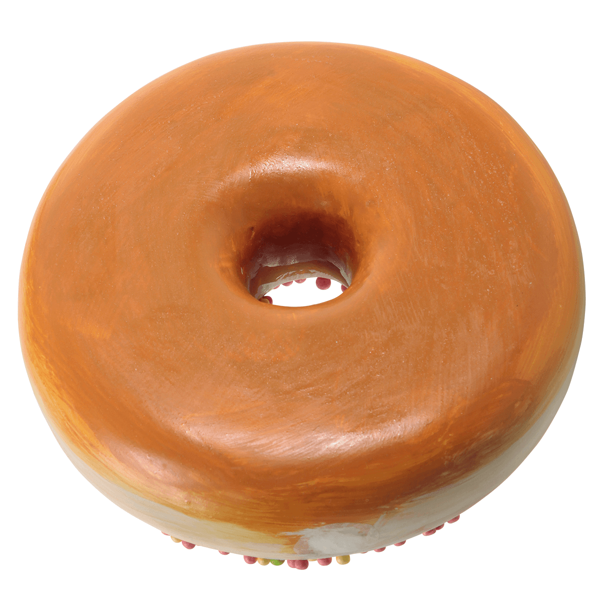 Deko-Donut mit Zuckerperlen 20 cm Ø bunt - 1 Deko-Donut mit Zuckerperlen 20 cm Ø bunt - 1