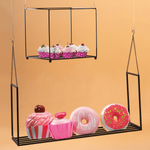 Decorative donut with sugar pearls 20 cm Ø colourful - 2