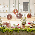 Donut décoratif avec perles en sucre 20 cm Ø multicolore - 7