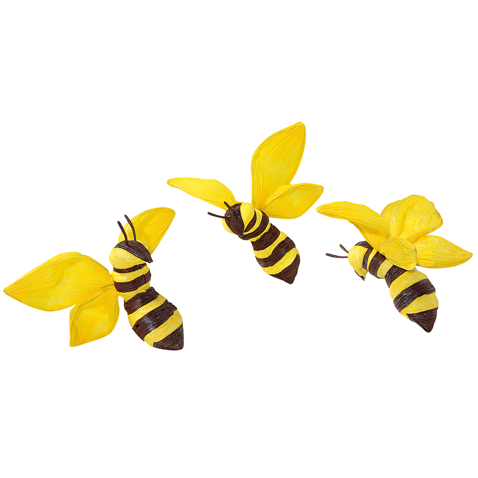 Deko Bienen 26 cm, 3 Stück - 0 Deko Bienen 26 cm, 3 Stück - 0