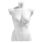 Torso femenino de corcho blanco, 63 cm - 0