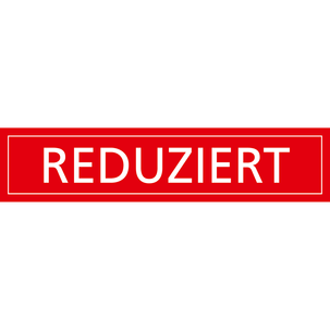 Ankleber transparent "REDUZIERT" 98 cm lang