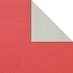 Papier cadeau Bicolore 50 cm, 250 m, rouge argent