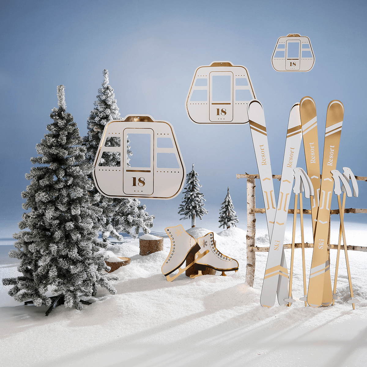 Birch trunk 100 cm approx. 6-10 cm Ø - 6 Birch trunk 100 cm approx. 6-10 cm Ø - 6