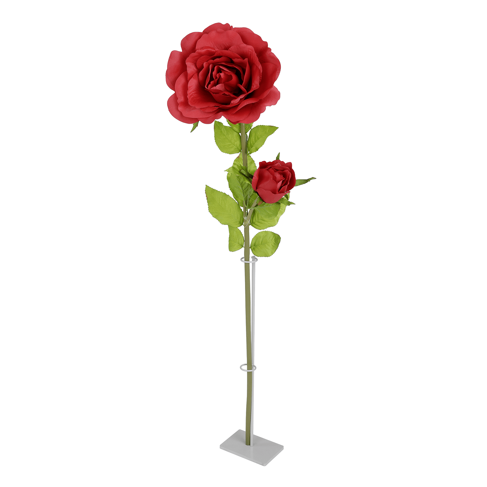 Metallständer für Blumen, 55 cm hoch, silber - 1