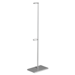 Support en métal pour fleurs, haut. 55 cm, argent