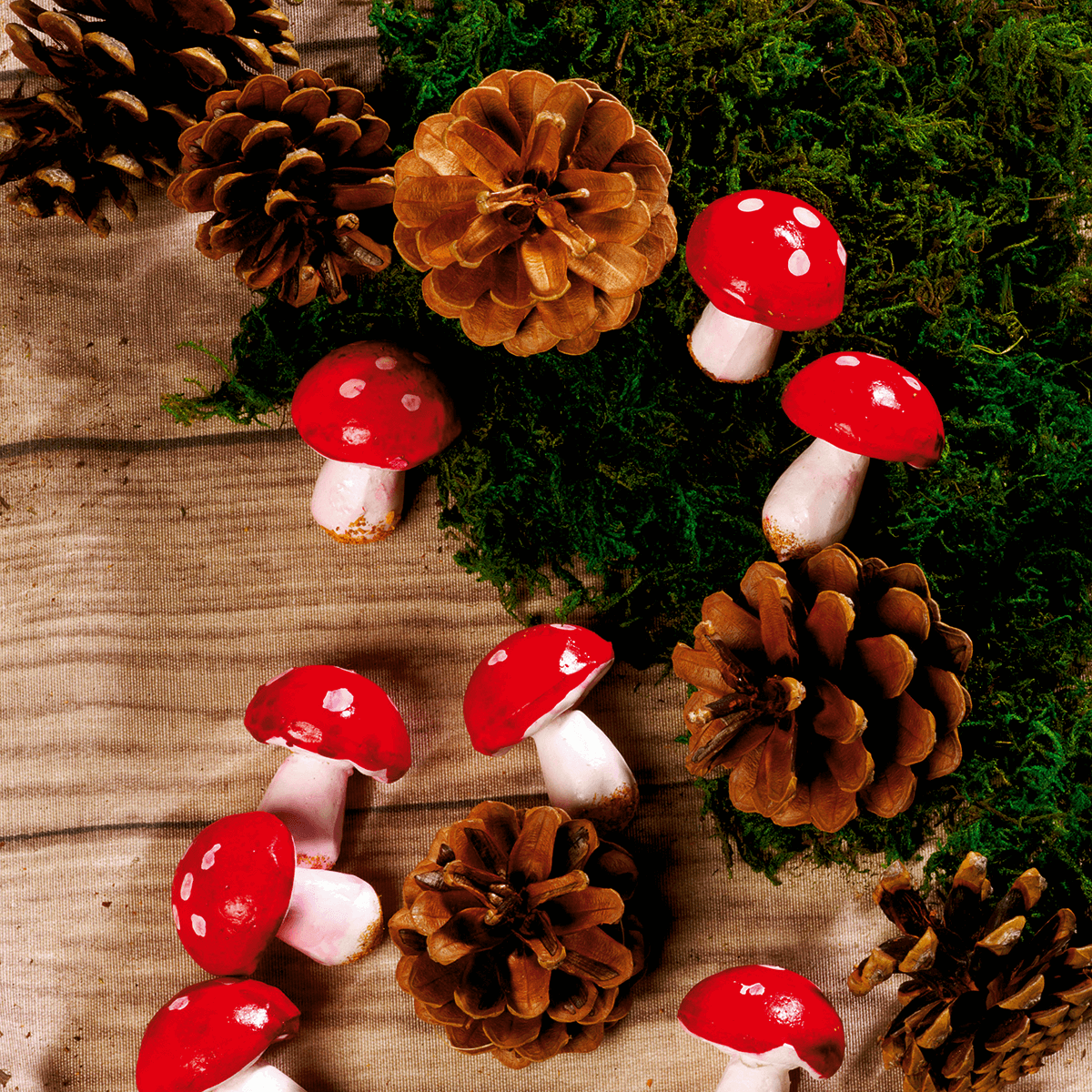 Scatter articles Pine cones, approx. 50 pieces - 4 Scatter articles Pine cones, approx. 50 pieces - 4