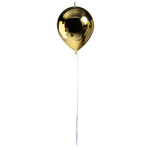 Globo de plástico metálico oro Ø 28 cm - 0