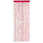 String curtain with sequins red, 250 cm - 0