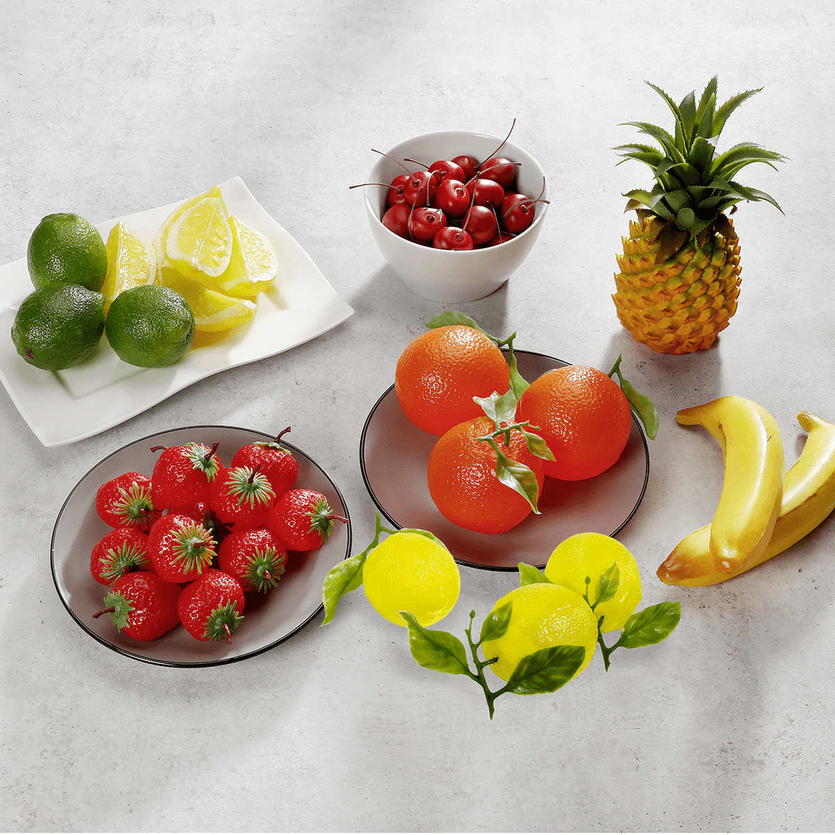 Lemon wedges food replica, 6 pcs - 2 Lemon wedges food replica, 6 pcs - 2