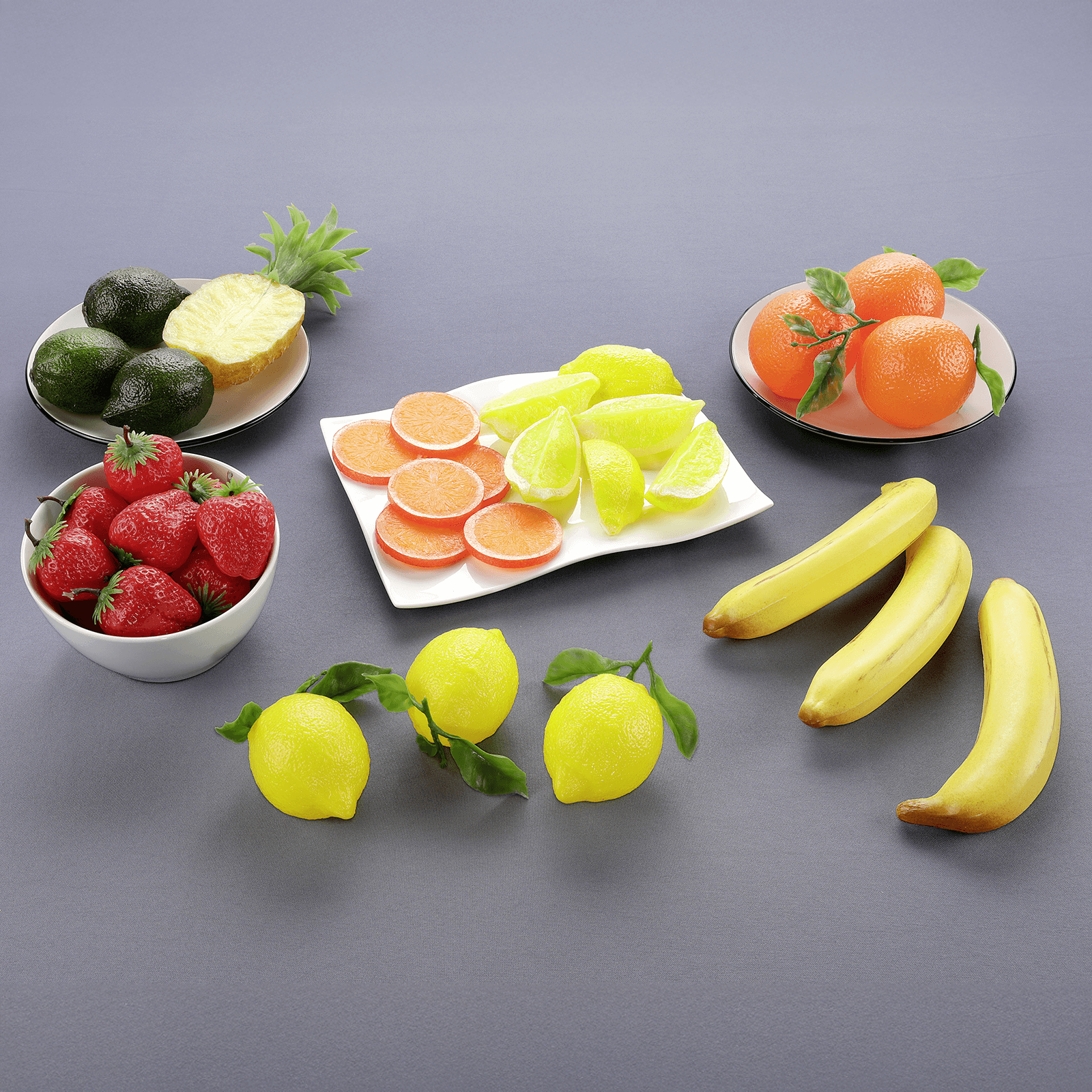 Lemon wedges food replica, 6 pcs - 1 Lemon wedges food replica, 6 pcs - 1