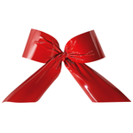 Decorative bow for outdoors, red 80 cm, B1 - 0