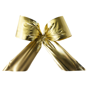 Decorative bow for outdoors, gold 80 cm, B1