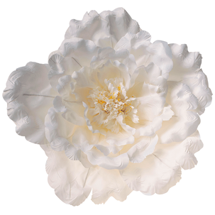 Flor de peonía XL 65 cm Ø, blanca