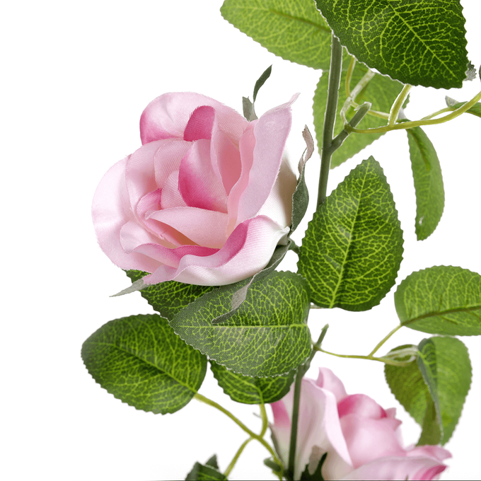 Knstliche Rosen-Ranke rosa, 180 cm | DecoWoerner