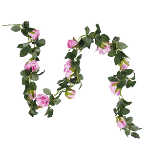 Künstliche Rosen-Ranke rosa, 180 cm