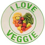 Metal sign "Veggie & Vegan" Ø 35 cm - 1