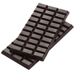 Chocolate bar dark chocolate food replica, 2 pieces - 0