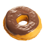 Donut with chocolate glaze Ø 9.5 cm food replica - 0