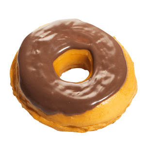 Donut with chocolate glaze Ø 9.5 cm food replica