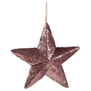 Estrella con lentejuelas Ø 33 cm, nougat