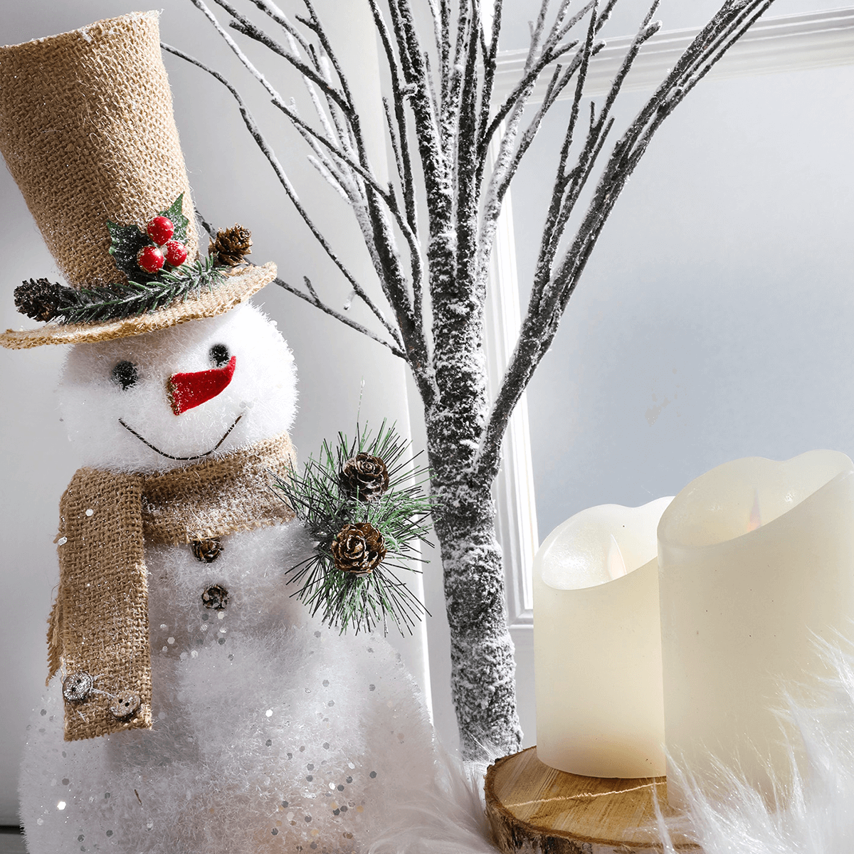 Deko-Baum beschneit 70 cm - 2 Deko-Baum beschneit 70 cm - 2