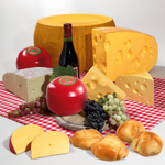 Emmentaler cheese food replica 30 x 23 cm - 1