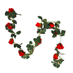 Künstliche Rosen-Girlande rot,180 cm - 0
