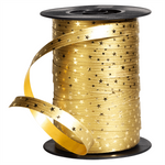 Poly-Ringelband "Sterne" 10 mm, 100 m, gold - 0