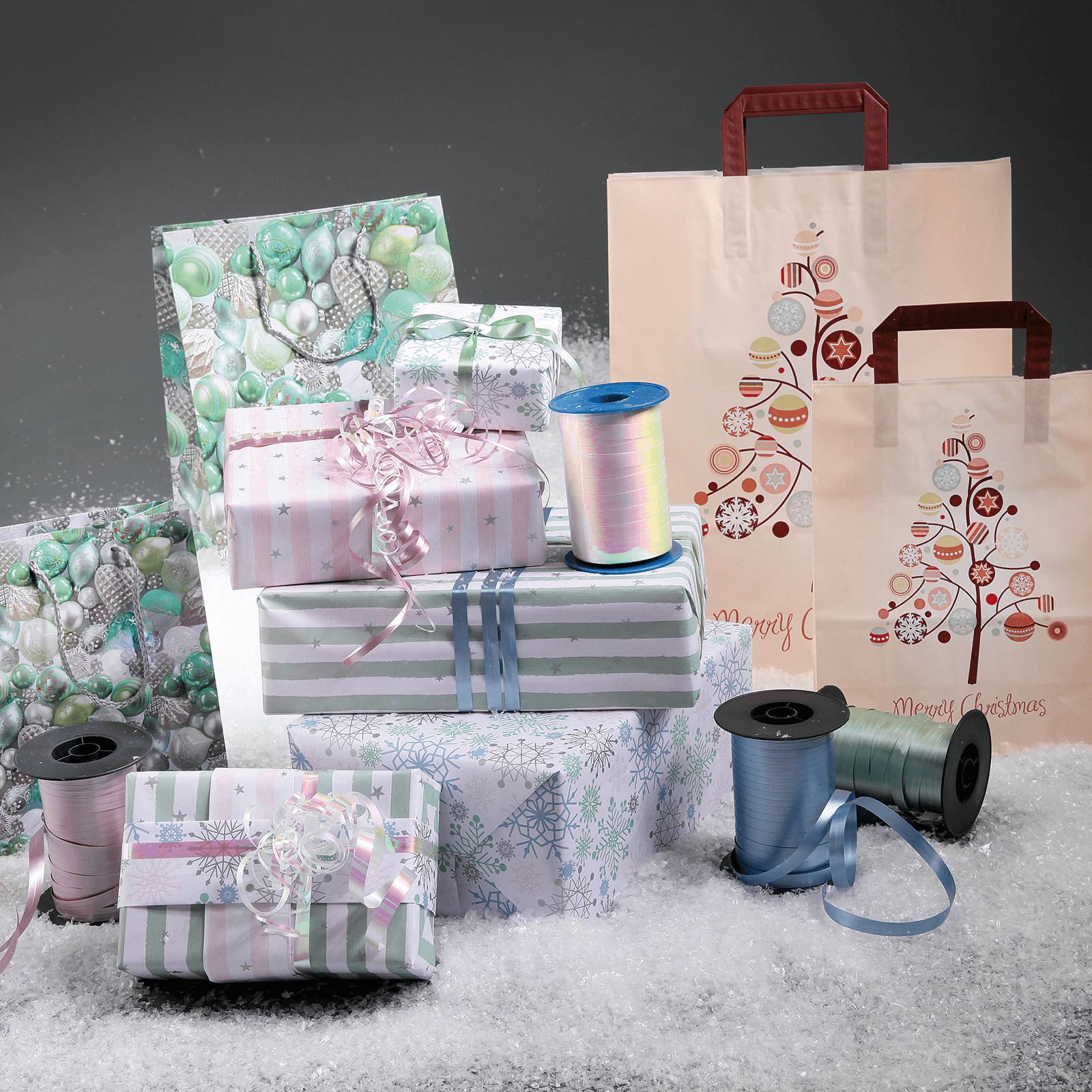 Ring ribbon Pastel, 10 mm, 150 m, champagne - 4 Ring ribbon Pastel, 10 mm, 150 m, champagne - 4