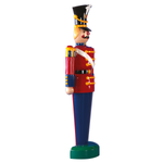 Soldat figurine 185 cm, rouge-bleu, semi-plastique - 0