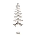 Árbol metálico plata, 100 cm - 0