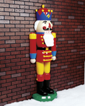 Nutcracker King semi three-dimensional 185 cm, red-yellow-blue - 1