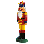 Nutcracker King semi three-dimensional 185 cm, red-yellow-blue - 0