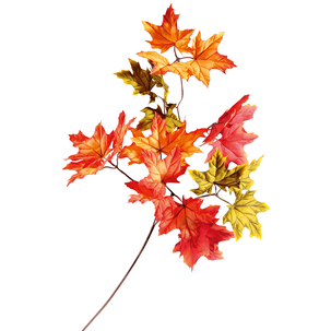 Artificial maple branch red/green, length 80 cm