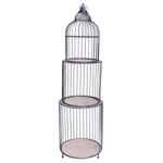 Birdcage shelf, height 140 cm, black - 1