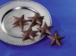 Estrellas brillantes decorativas nougat, Ø 10 cm, 5 piezas - 1